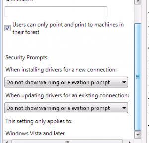 Allow Domain Users To Install Printers Windows 7