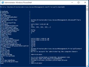 powershell current logged on user sid